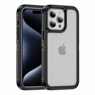 Suitable for iPhone15Promax Mobile Phone Case Skin-feeling Frosted Apple 14 Transparent 13 Airbag Anti-slip 12 Protective Cover