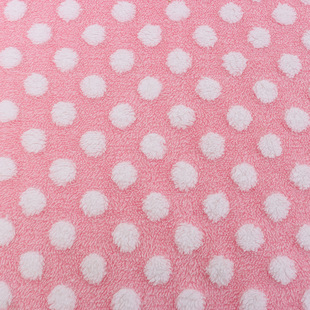 Popular Comfortable Cotton Velvet Small Dot Jacquard Fabric Fashion Pajamas Women's Pillow Cushion Luggage Ready for Autumn and Winter