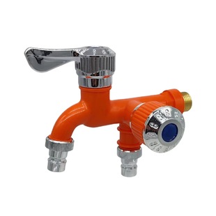 Wholesale washing machine faucet one in two out plastic mop pool balcony bathroom multi-function double-mouth faucet