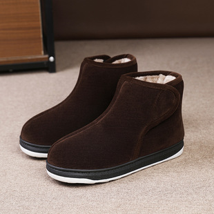 New style cotton-padded slippers for the elderly, cotton-padded shoes for the elderly, grandpa and grandma, cotton-padded shoes for the elderly, foreign trade shoes