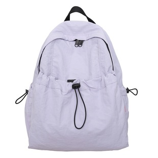 2024 New Style Fresh Ins Backpack College Student Schoolbag Outdoor Mountaineering Travel Bag Women's Simple Lightweight Bag