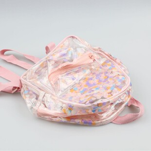New Confetti Transparent Backpack Children Women Backpack