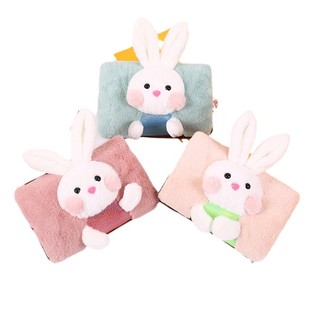 Winter cartoon cute warm water bag removable and washable baby electric heater charging hot water bag plush electric hot water bag