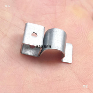 Galvanized pressed sheet wire and cable clip Unilateral riding horse card oil pipe clip wire clamp lamp with fixed fuse