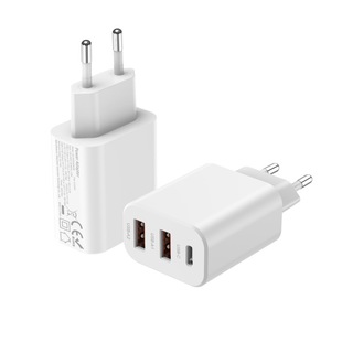 Европейская сертификация CE/ROHS с двойной сертификацией 30W тройной нитрид галлия быстрой зарядной головки подходит для Apple Samsung телефон наушники планшета