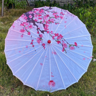 Oil-Paper Umbrella, Ancient Style Umbrella, Rain-Proof and Sun-Proof Umbrella for Men and Women, National Trend Style, Chinese Style Dance Decoration Ceiling
