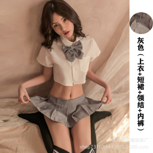 Sex Student Uniform Seductive Sexy JK Short Skirt Student Clothing Female Adult Underwear Pure Free Passion suit
