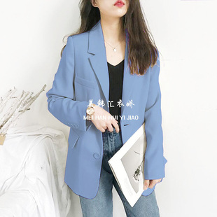 Small Suit Jacket Women's New 2025 Korean Style Spring and Autumn Casual Loose Internet Popular Autumn Suit Top British Fashion