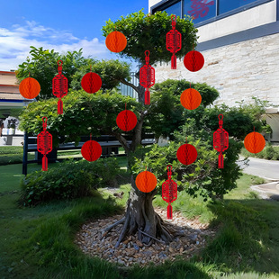 Wedding Yard Decoration-type Wedding Exterior Layout Outdoor Rural Lanterns Wedding Courtyard Flower Hanging Accessories