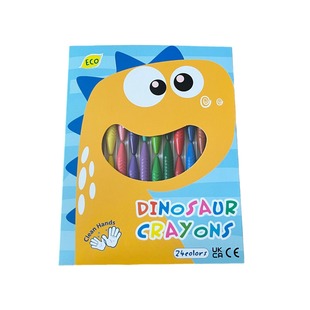YOKA a generation of 24 color spiral crayons not dirty hands plastic crayons kindergarten children washable stationery