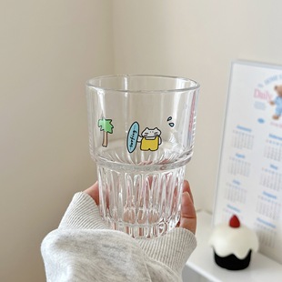 Bolimeins Wind Glass Холодная чашка кофе чашка морской бриз котенок стакан воды стакан для завтрака питьевая чашка