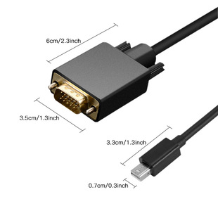 Mini dp to vga HD adapter cable computer screen cable lightning port mini DP to VGA cable