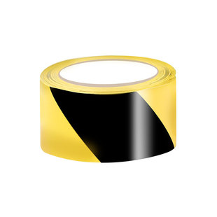 PVC warning tape black and yellow zebra crossing landmark marking warning tape color thickened floor tape