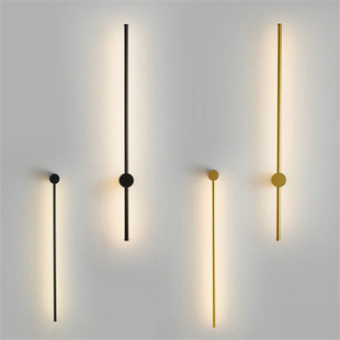Post-modern creative wall lamp art minimalist LED line wall lamp bedroom bedside lamp living room background wall aisle lamp