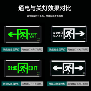 Factory Outlet Safety Exit Indicator Fire Passage Evacuation Signs Emergency Lighting Fire Emergency Lighting