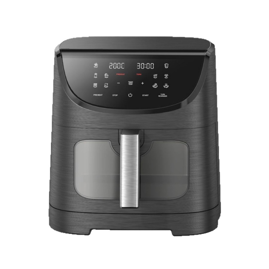 Factory Ready Stock Quick-Release Air Fryer Cross-Border Hot-Selling Visual Touch Screen Electric Fryer Oil-Free Large Capacity 6L