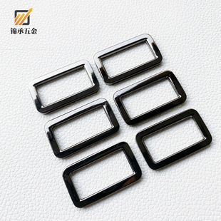 Spot wholesale zinc alloy square buckle luggage hardware accessories adjustment buckle shoulder strap adjustment ring buckle manufacturers wholesale