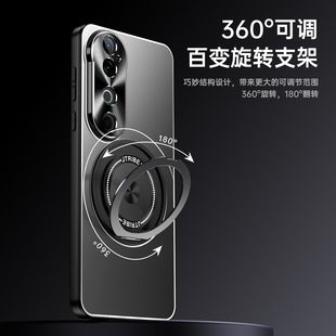 Применимо vivoS19 чехол для телефона S19Pro новый металлический матовый 360 поворотный кронштейн