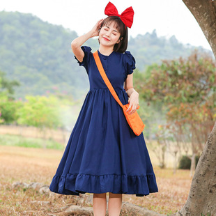 Parent-Child Anime Cosplay Costume Adult Secondary cosplay Little Witch Witch Kiki Halloween Costume