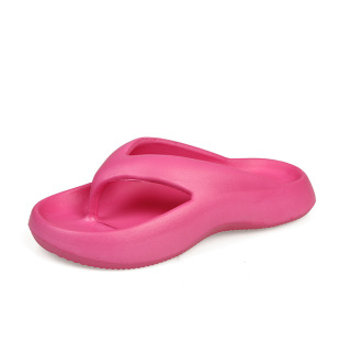 New Non-Slip Clip 2023 Slippers Beach Outfit Summer Seaside Cool Women's Shit-Feeling Thick-soled Women's Flip Flops