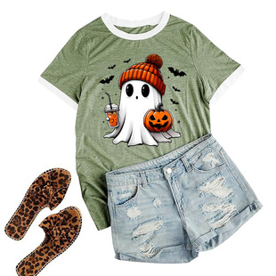 Cross-border Christmas Halloween short-sleeved AliExpress Amazon independent station Europe and the United States TEMU full-time TITOK review