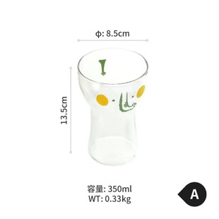 Cartoon printing glass high temperature resistant transparent elephant Tiger printing glass borosilicate glass