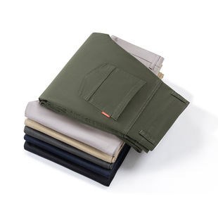 khaki Cotton Casual Pants Men's 2024 Autumn New Stretch Straight Tube Spring and Autumn Business Suit Pants Men's