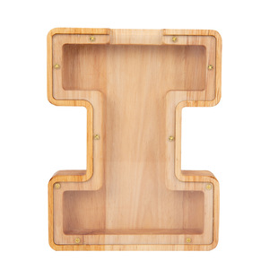 Cross-border wooden alphabet piggy bank holiday gift creative combination English love crafts ornaments piggy bank