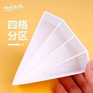 Monmart Цветная пластина Nail Art Пластиковая детская живопись Круглая квадратная акриловая гуашь Керамическая пластина для акварельной краски