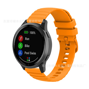 Для Jiaming Venu2S силиконовый ремешок vivoactive4/4S/3 ремешок 18/20/22 мм волновой ремешок