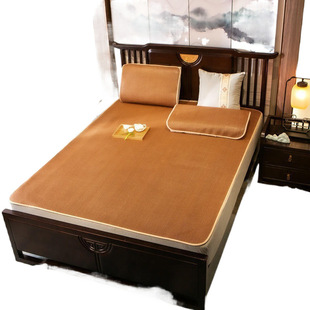 Three-piece mat 1.5 meters 1.8 meters bed mat foldable ice silk mat ice rattan mat 0.45 meters manufacturers