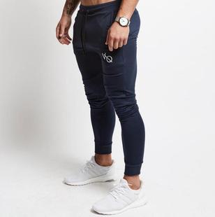 Muscle Fitness Sports Slim-fit Trousers Running Fitness Cotton Sports Pants Straight Stretch Cross-border Hot Selling