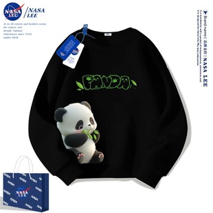NASA Panda Boy свитер весна и осень 2024 новый бархат осень и зима детская одежда для девочек топ для девочек оптом