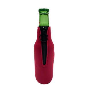 Cross-border in stock diving material beer bottle cover neoprene zipper bottle cover 330ml beer cover coke protective cover