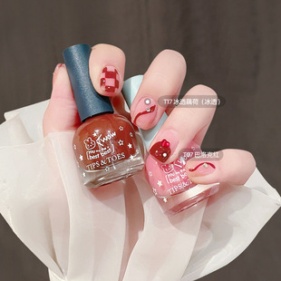 Cross-Border Cosmetics Maxfine6Ml Water-Based Nail Polish Wholesale No-Bake Quick-Drying Tearable No Logo Export