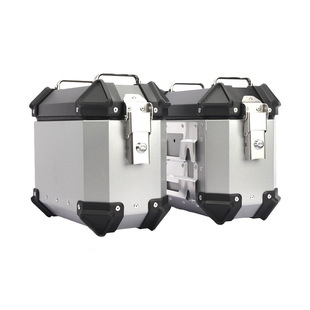 18L motorcycle aluminum alloy side box universal waterproof anti-collision trunk aluminum alloy quick release electric car side box