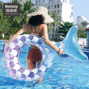 Swimming ring floating ring net red swimming ring high color value adult thick adult can ins beginner life buoy