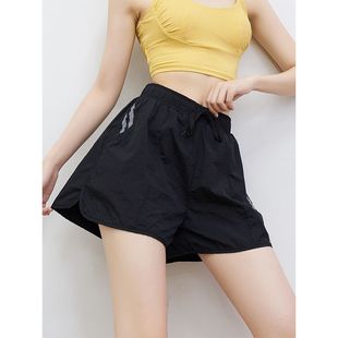 Anti-exposure Running Casual Sports Shorts for Women Summer Thin Outer Wear Quick-drying Pants High-waisted Breathable Fitness Yoga Pants