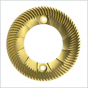 Customized Tools for Processing Incoming Materials Matte Plated Coffee Machine Blade Pvd Plated Titanium Yellow Titanium Nitride Titanium Tin Coating