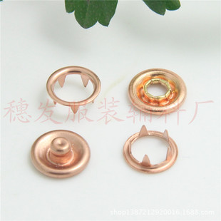 High-quality hollow copper five-claw buckle metal five-claw button baby clothing button buckle specifications complete five-claw buckle