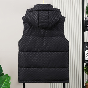 Cross-border Cotton Vest Autumn and Winter New Fat Man Plus Large Size Thickened Waistcoat Fat Man Vest Jacket