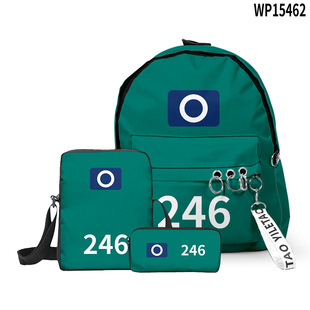 2025 New Cross-Border School Season New Release Three-Piece Backpack Crossbody Bag Pencil Case