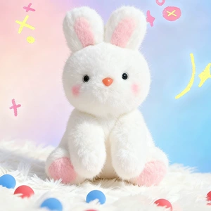 Мягкая игрушка зайка для декора и сна