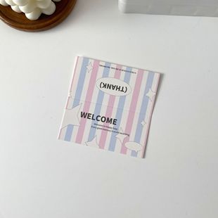 Original ins style card head card back packing card set out card bag decoration baking gift packaging card