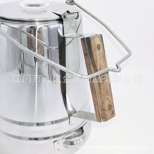 304 stainless steel outdoor camping coffee pot short spout leaking coffee pot coffee appliance