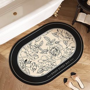 Floor Mat Entry Door Mat American Light Luxury Diatom Mud Mat European and American Style Absorbent Mat Bathroom Non-slip Foot Mat Wholesale