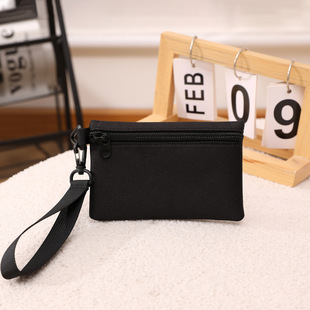 [a generation of hair] coin purse fabric hand carrying mini small wallet portable hand zipper canvas storage bag