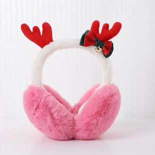 New year antler earmuffs warm windproof cold-proof earmuffs cute earmuffs for lovers winter adult earmuffs