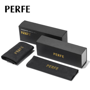 PERFE men's optical glasses glasses box set mirror bag mirror cloth boutique folding glasses box