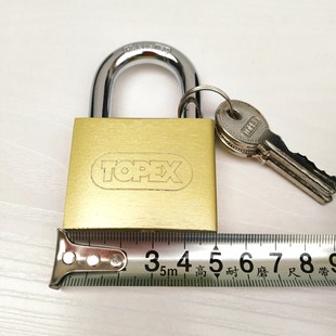 Multi-specification imitation copper lock small lock with three keys department store wholesale padlock